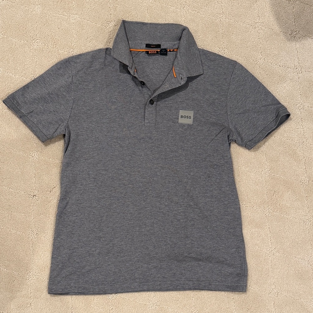 Boss Charcoal Polo Shirt for Men
